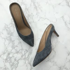 Pour La Victoire Daria Suede Pointed Toe Mules